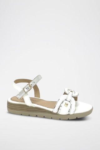 Sandalen met Sleehak - Wit