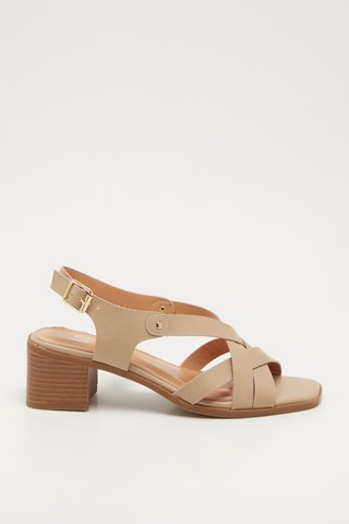 Sandales à talons - Beige