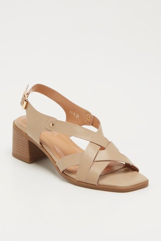 Sandales à talons - Beige