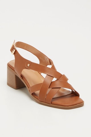 Sandales à talons - Camel