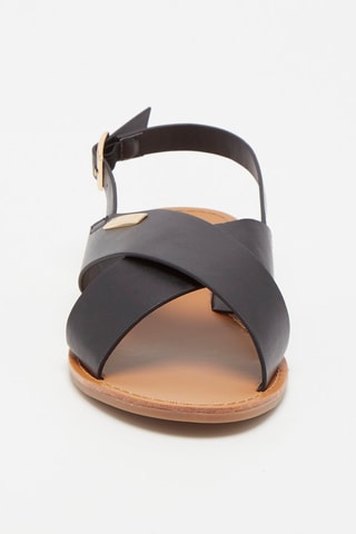 Sandales en cuir - 
Noir