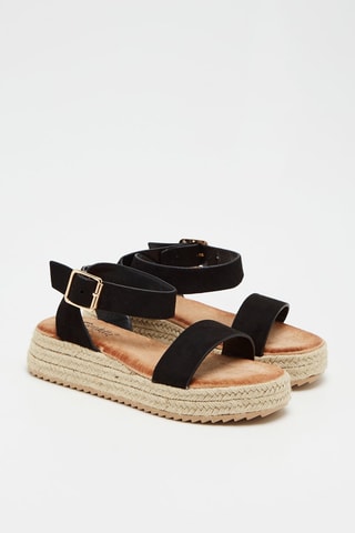 Platform Sandalen Zwart