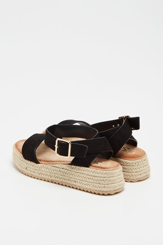 Platform Sandalen Zwart