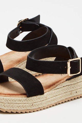 Platform Sandalen Zwart