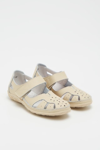 Sandales en cuir - Beige