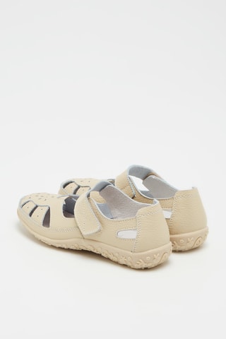 Sandales en cuir - Beige