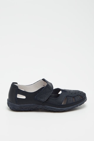 Sandales en cuir - Bleu marine