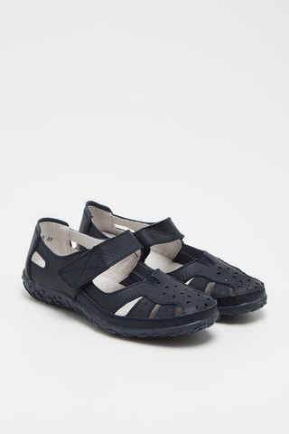 Sandales en cuir - Bleu marine