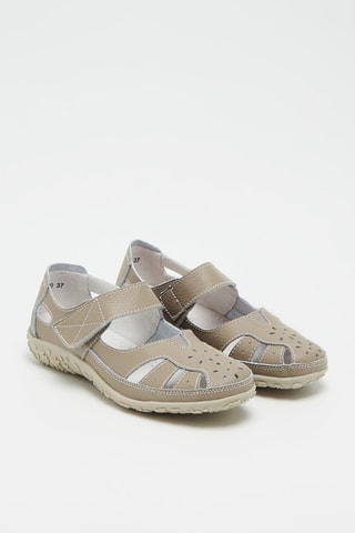 Sandales en cuir - Taupe