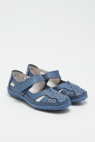 Sandales en cuir - Bleu