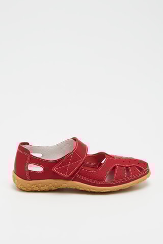 Sandales en cuir - Rouge