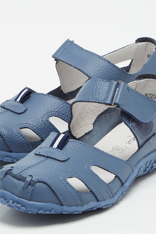 Sandales en cuir - Bleu