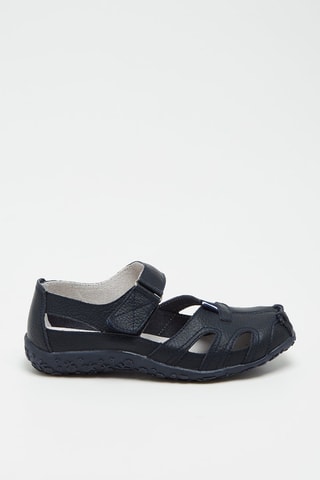 Sandales en cuir - Bleu marine