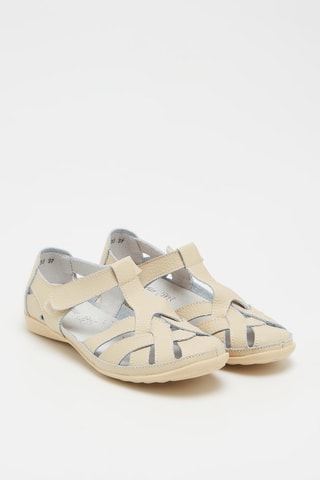 Sandales en cuir - Beige