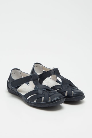Sandales en cuir - Bleu marine