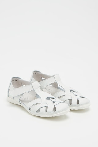 Sandales en cuir - Blanc