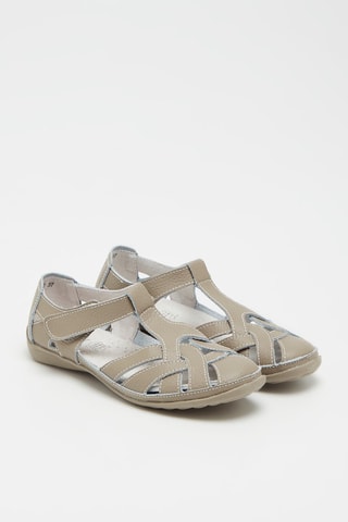 Sandales en cuir - Taupe