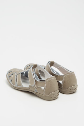 Sandales en cuir - Taupe