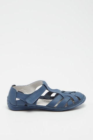 Sandales en cuir - Bleu