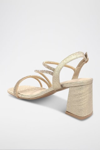 Sandales à talons - Doré