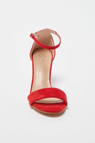 Sandales à talons - Rouge