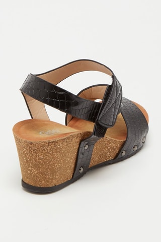 Sandalen met Sleehak Zwart