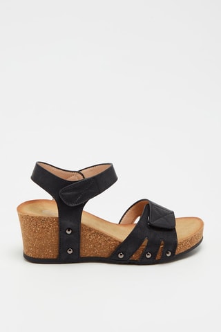 Sandalen met Sleehak Zwart