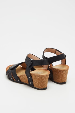 Sandalen met Sleehak Zwart