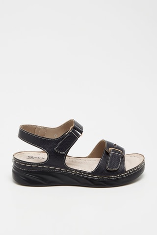 Sandales en cuir - Noir