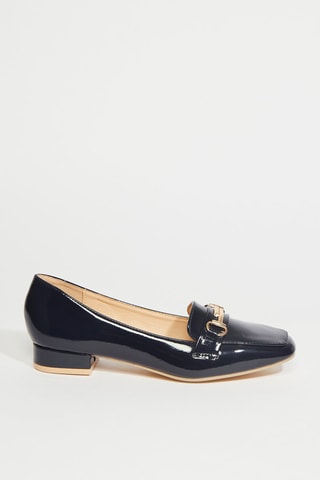 Mocassins à talons - Bleu