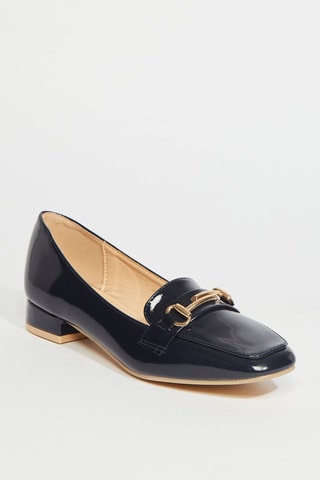Mocassins à talons - Bleu