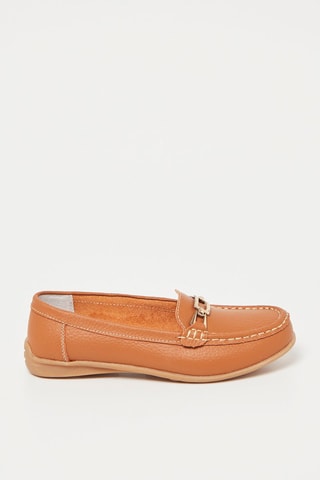 Mocassins en cuir - Camel