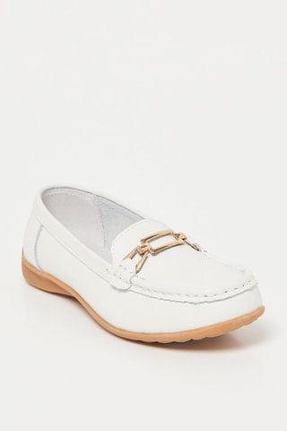 Mocassins en cuir - Blanc