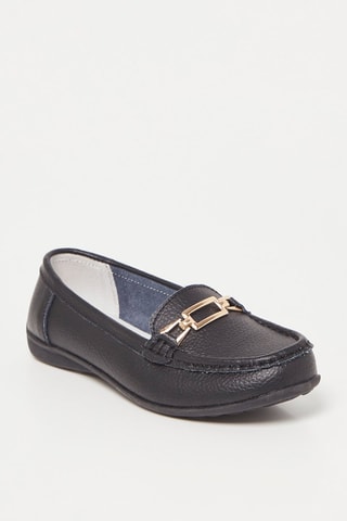 Mocassins en cuir - Noir