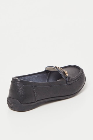 Mocassins en cuir - Noir