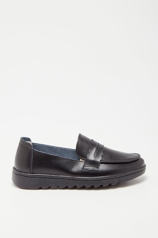 Mocassins en cuir - Noir