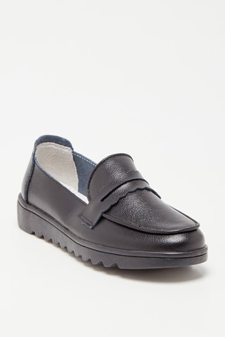 Mocassins en cuir - Noir