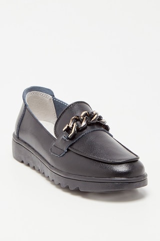Mocassins en cuir - Noir