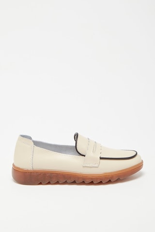 Mocassins en cuir - Beige