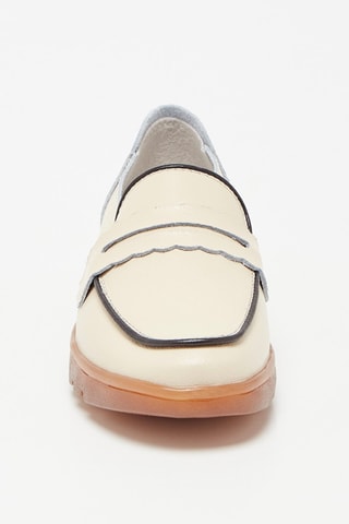 Mocassins en cuir - Beige