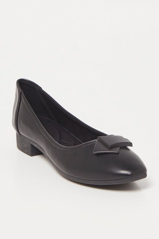 Ballerines à talons - Noir