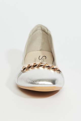Ballerines en cuir - Argenté