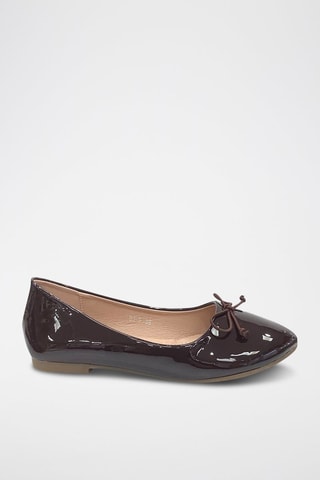 Ballerines vernies - Marron