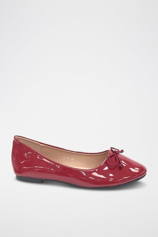 Ballerines vernies - Rouge