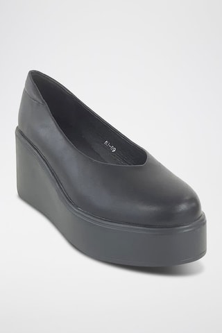 Ballerines compensées - Noir