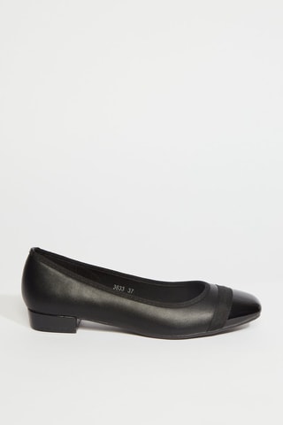 Ballerines en cuir - Noir
