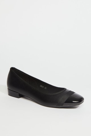 Ballerines en cuir - Noir