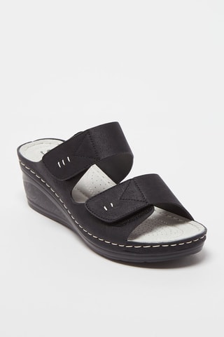 Mules compensées - Noir