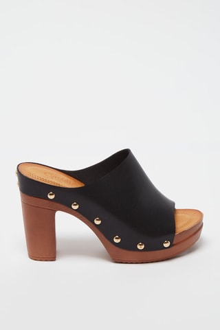 Mules à talons - Noir