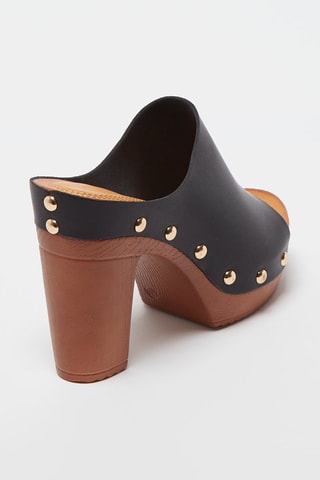 Mules à talons - Noir